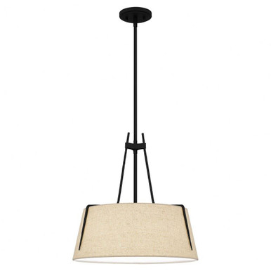 Leona 3 Light Large Pendant by Quoizel - LOA2818MBK