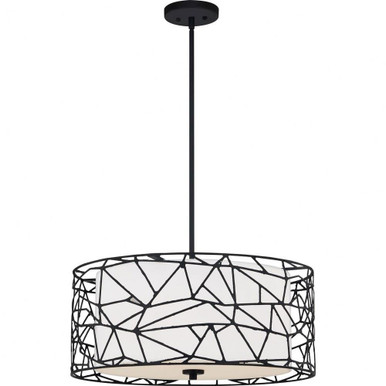 Juneau 4 Light Large Pendant by Quoizel - QOP5274MBK