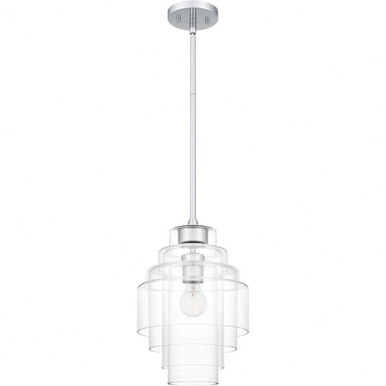 1 Light Modern Small 14.75 Inch Tall Pendant by Quoizel - QPP6186