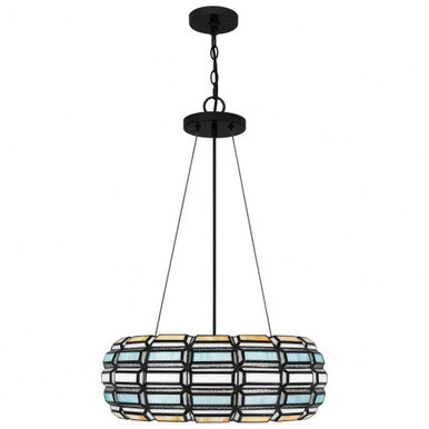 Shanghai 3 Light Large Pendant by Quoizel - TF5334MBK