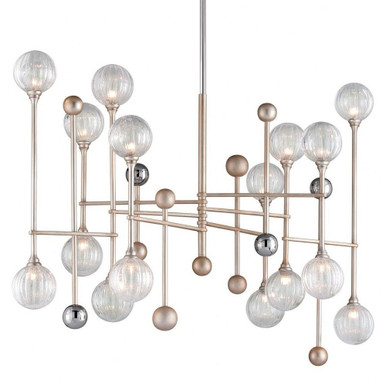 Majorette 640W 16 LED Large Linear Pendant by Corbett - 241-016-SL/PC