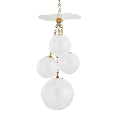 Antoinette 4 Light Medium Pendant by Corbett - 419-36-VB/GSW