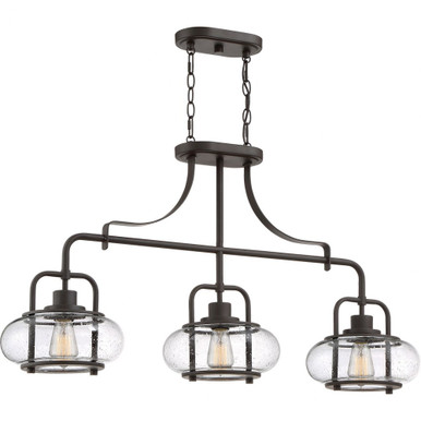 Trilogy 3 Light Oversized Linear Pendant by Quoizel - TRG338