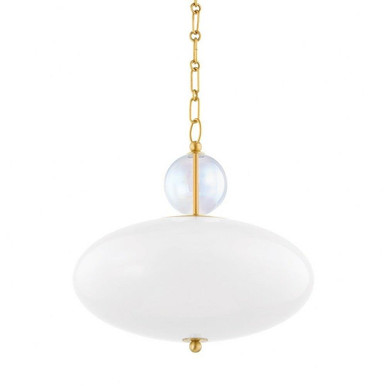 Viviana 1 Light Medium Pendant by Mitzi - H729701-AGB