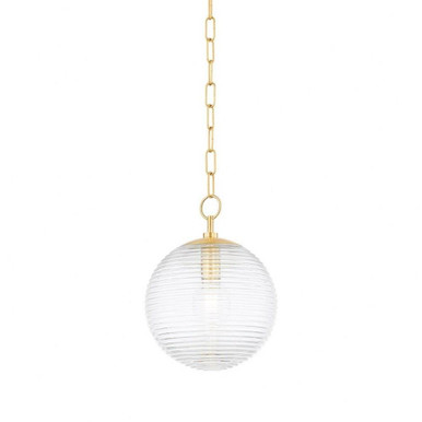 Sara 1 Light Small Pendant by Mitzi - H815701S-AGB