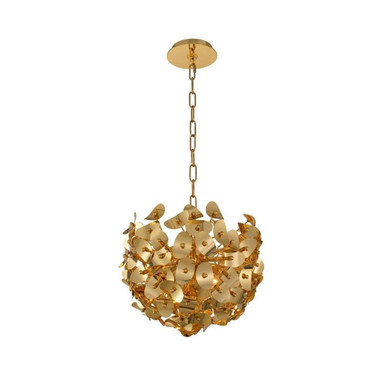 Aster 3 Light Medium Pendant by Kalco - 514555GLD