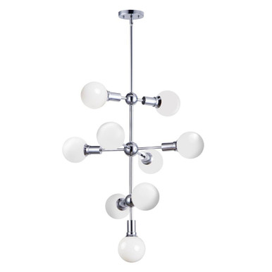 Molecule 9 Light Large Oversized Foyer Pendant by Maxim - 11349PC