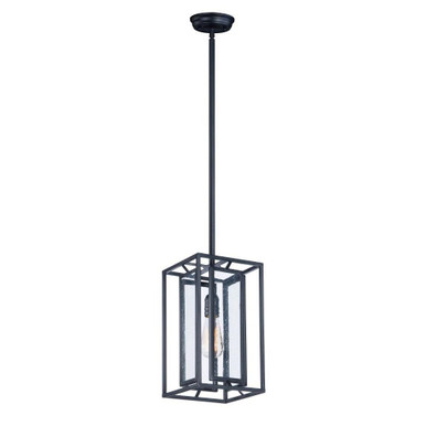 Era 6W 1 LED Pendant 13.75 Inch Tall and 7.75 Inch Wide by Maxim - 21672CDBK/BUL