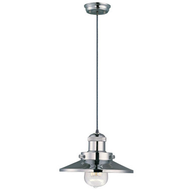 Mini Hi Bay 1 Light Mediterranean Small Pendant by Maxim - 25020PN/BUI