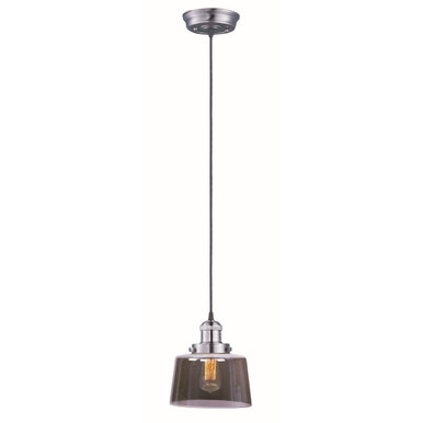 Mini Hi Bay 1 Light Aluminum Small Pendant by Maxim - 25029MSKSN