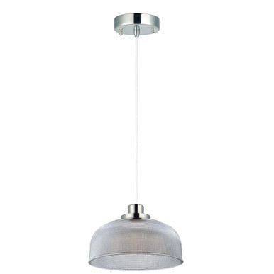 Retro 1 Light Small Pendant 10.5 Inch Wide by Maxim - 25195CLPN