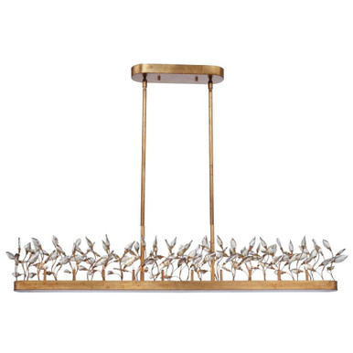 Crystal Garden 10 Light Linear Small Pendant by Maxim - 30446CGGL