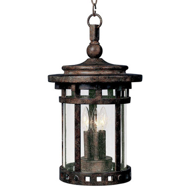 Santa Barbara VX 3 Light Outdoor Small Pendant by Maxim - 40039CDSE