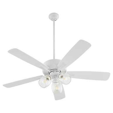 Ovation 5 Blade Ceiling Fan with 3 Light Kit 52 Inch Wide by Quorum - 4525-03