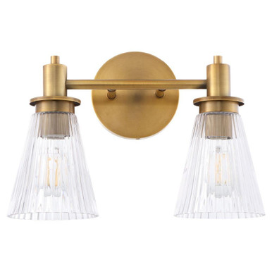 Lawton 2 Light Bath Vanity 9.75 Inch Tall and 14 Inch Wide by Quorum - 5803-2