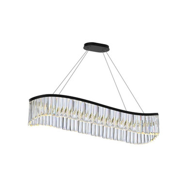 Jules 36W 1 LED Island 11.5 Inch Tall and 45 Inch Wide by Artcraft - AC12204BK
