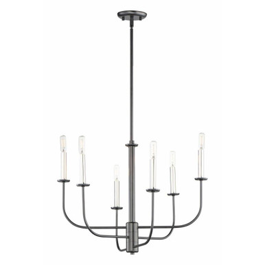 Wesley 6 Light Medium Chandelier by Maxim - 10326