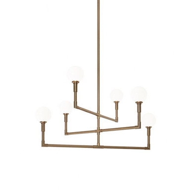 Candlestix 6 Light Oversized Chandelier by Matteo - C64806