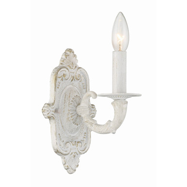 Paris Market 1 Light Candle Style Wall Sconce 9.75 Inch Wide by Crystorama - 5111