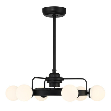 Gibson 36W 6 LED Fan D'Lier 10 Inches H and 30 Inches W by Savoy House - 30-FD-345