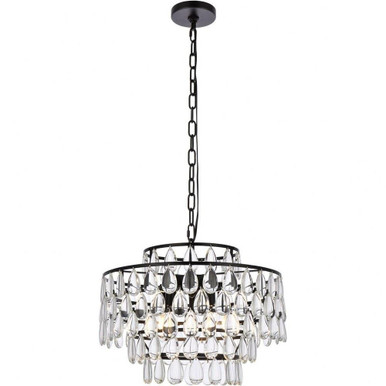 Mila 5 Light Large Pendant 18 Inch Wide by Elegant - 1102D18