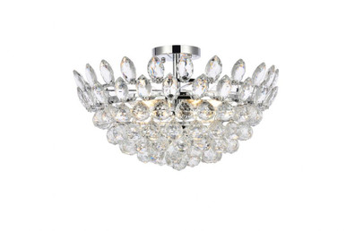 Emilia 5 Light 20 Inch Wide Flush Mount by Elegant - 1105F20