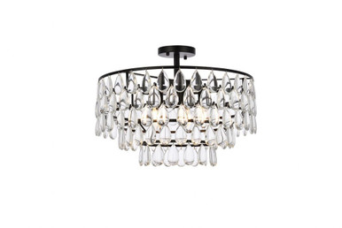 Mila 5 Light 20 Inch Wide Flush Mount by Elegant - 1103F20