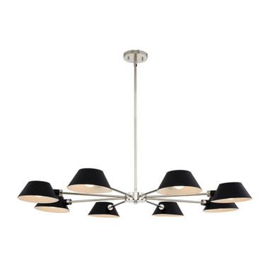 Bruno 8 Light Oversized Chandelier by Kalco - 514173BPN