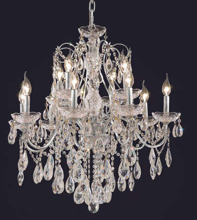 St. Francis 12 Light Large Chandelier by Elegant 2016D28 - 2016D28