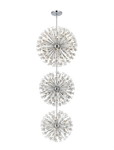 Vera 74 Light Oversized 3 Tier Round Chandelier by Elegant - 2500G44L3