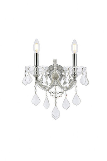 Maria Theresa 2 Light Wall Sconce by Elegant - 2800W2C