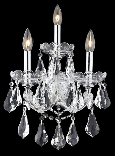 Maria Theresa 3 Light Wall Sconce 22 Inch Tall by Elegant - 2801W3