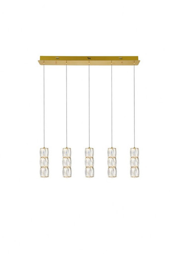 Polaris 45W 5 LED Light Mini Pendant by Elegant - 3500D5