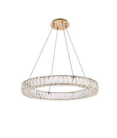 Monroe 36W 1 LED Light Large Pendant by Elegant - 3503D26