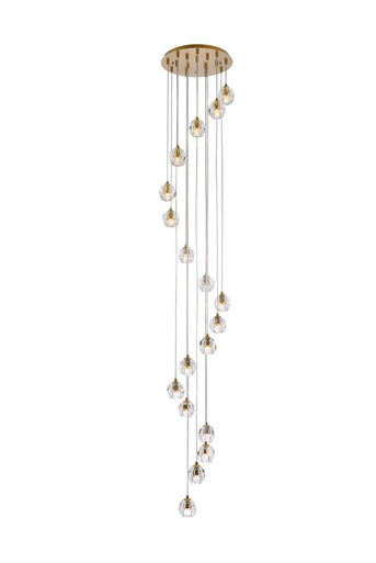 Eren 18 Light Medium Pendant by Elegant - 3505G15