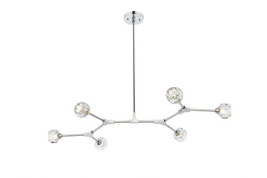 Zayne 6 Light Large Pendant by Elegant - 3508D50