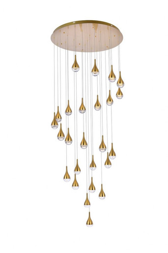 Amherst 25 LED Light Oversized Round Chandelier by Elegant - 3825D42