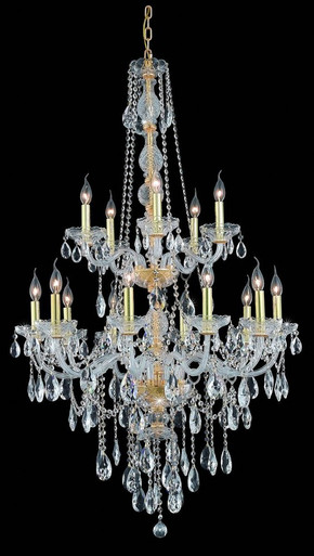 Verona 15 Light Large Chandelier by Elegant 7915G33 - 7915G33