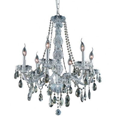Verona 6 Light Medium Chandelier by Elegant 7956D24