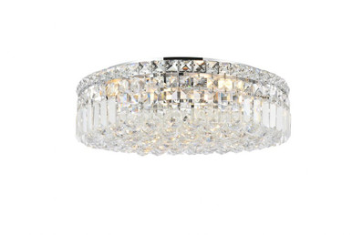 Maxime 6 Light 20 Inch Wide Flush Mount by Elegant V2030F20 - V2030F20