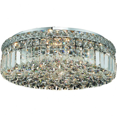 Maxime 6 Light 20 Inch Wide Flush Mount by Elegant V2030F20