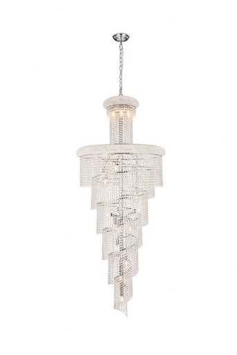 Spiral 28 Light Large Chandelier by Elegant - V1800R30