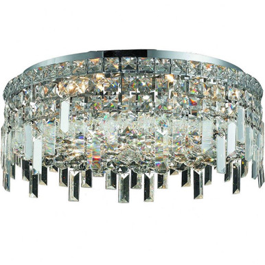 Maxime 6 Light 20 Inch Wide Flush Mount by Elegant - V2031F20