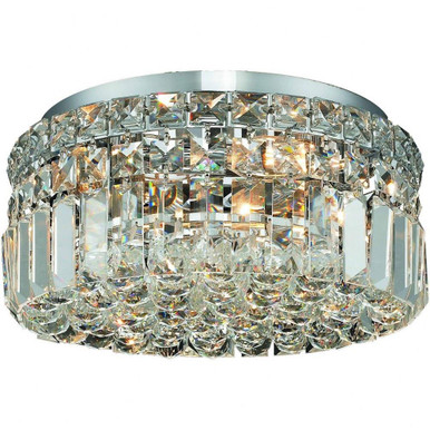 Maxime 4 Light 12 Inch Wide Flush Mount by Elegant V2030F12
