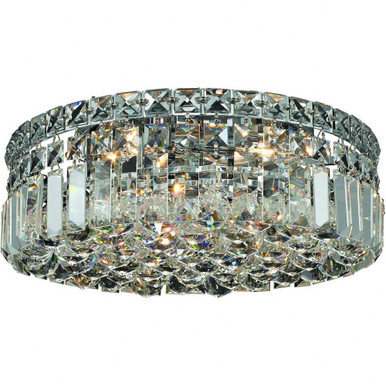 Maxime 4 Light 14 Inch Wide Flush Mount by Elegant V2030F14