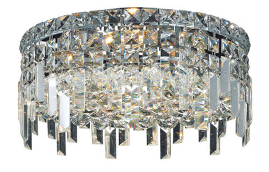 Maxime 4 Light 14 Inch Wide Flush Mount by Elegant - V2031F14