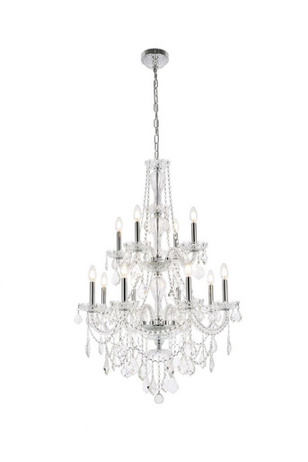 Giselle 12 Light Large Chandelier by Elegant - V7890D28