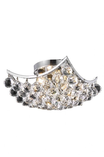 Corona 4 Light 12 Inch Wide Flush Mount by Elegant - V9800F12