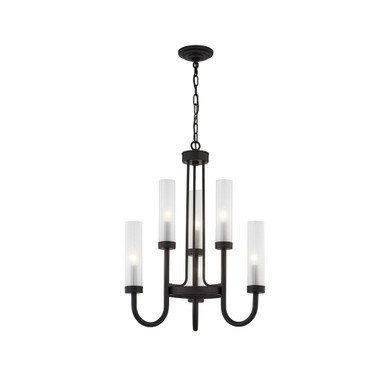 Anchor 6 Light Medium Chandelier by Justice Design - FSN-4343