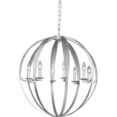 Manchester Core 8 Light Medium Chandelier by Matteo - C54308SV